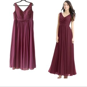 Azazie Keyla Dress in Maroon (Cabernet)
